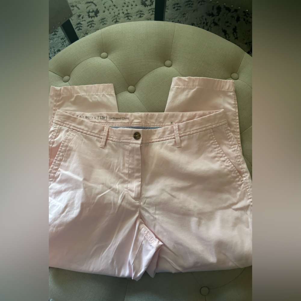 Talbots Soft Pink Women's girlfriend chino - Picture 1 of 4